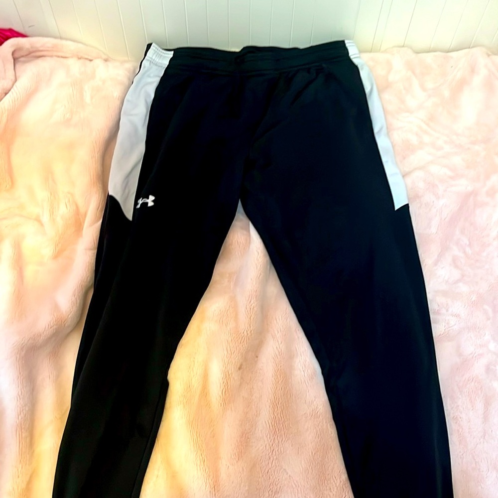 Under Armour track pants with zipper